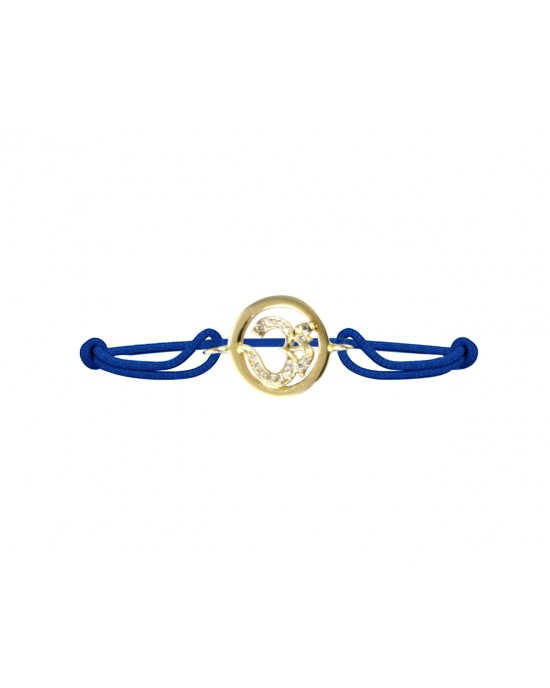Om Bracelet in Gold Inside Diamond Om Bracelet in Gold Inside Diamond