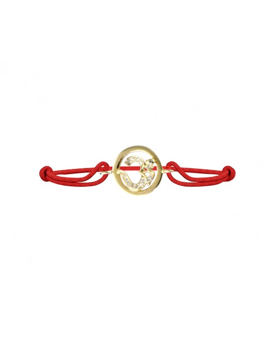 Om Bracelet in Gold Inside Diamond Om Bracelet in Gold Inside Diamond