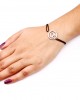 Diamond Studded Elegant Om Bracelet in 92.5 Silver Diamond Studded Elegant Om Bracelet in 92.5 Silver