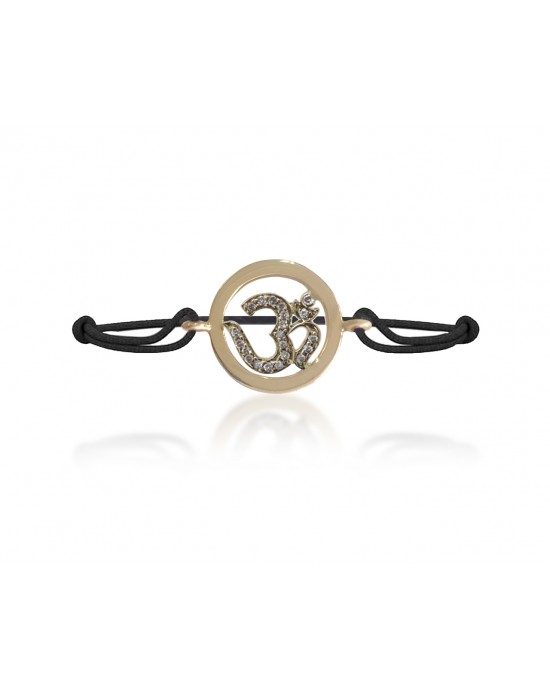 Om Gold Bracelet with Diamonds Om Gold Bracelet with Diamonds