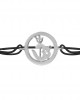 Om Shakti Bracelet in Silver with Diamonds Om Shakti Bracelet in Silver with Diamonds
