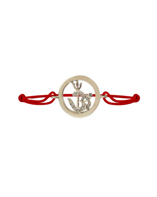 Om Shakti Bracelet in Gold with Diamond Om Shakti Bracelet in Gold with Diamond