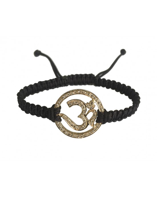 Auspicious Aum Bracelet in Gold with diamonds Auspicious Aum Bracelet in Gold with diamonds