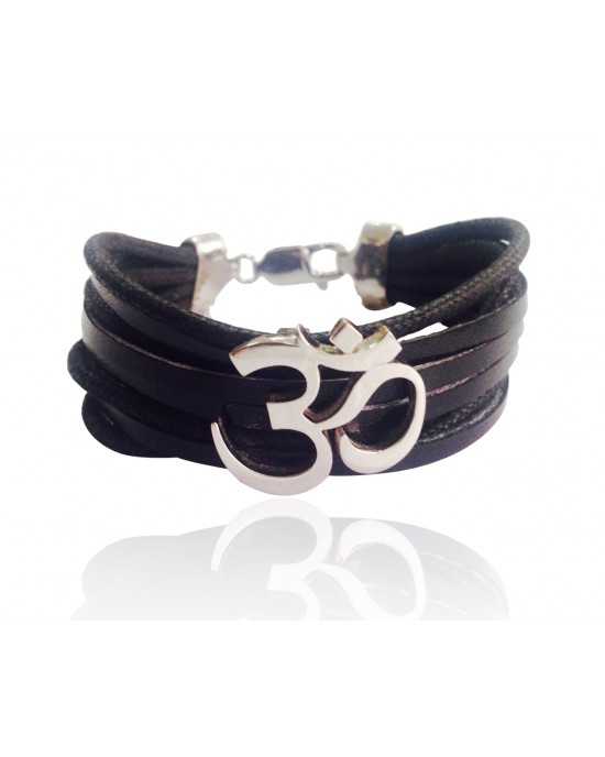 Wide Band Calligraphic OM Bracelet Wide Band Calligraphic OM Bracelet