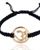 Gold Diamond Om Bracelet