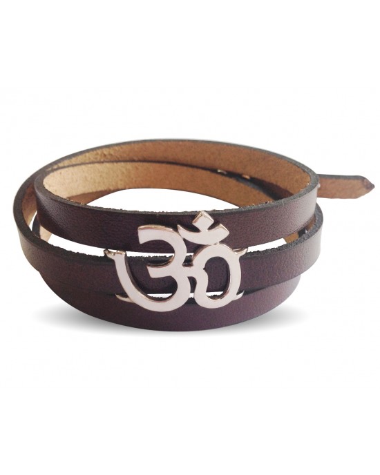 Trendy Leather Wrap Om Bracelet Trendy Leather Wrap Om Bracelet