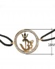 Om Shakti Gold & Diamond Bracelet