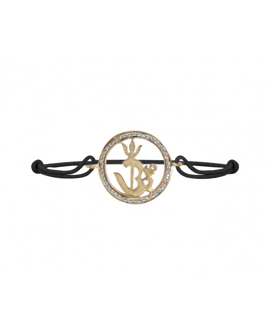 Om Shakti Gold & Diamond Bracelet Om Shakti Gold & Diamond Bracelet