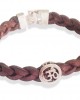 Trendy Om Bracelet in Silver