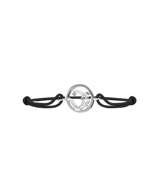 Om Diamond Bracelet in Silver Om Diamond Bracelet in Silver