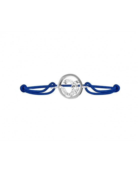 Om Diamond Bracelet in Silver Om Diamond Bracelet in Silver