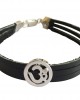 Om Bracelet on Leather Om Bracelet on Leather