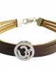 Om Bracelet on Leather Om Bracelet on Leather