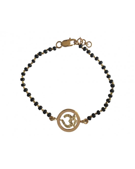 Om Diamond Bracelet on Mangalsutra Chain Om Diamond Bracelet on Mangalsutra Chain