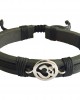 Auspicious Aum Bracelet in silver for Boys On Leather & Nylon Cord Auspicious Aum Bracelet in silver for Boys On Leather & Nylon Cord