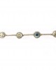 Evil Eye, Aum, Shiv Trishul and ShivLing and Sai Ram all in one, gold bracelet with diamonds Evil Eye, Aum, Shiv Trishul and ShivLing and Sai Ram all in one, gold bracelet with diamonds