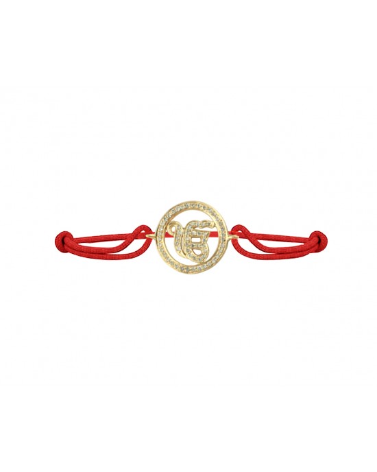 Ik Onkaar Full Diamond Gold Bracelet Ik Onkaar Full Diamond Gold Bracelet