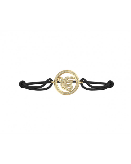 Ik Onkaar Full Diamond Gold Bracelet Ik Onkaar Full Diamond Gold Bracelet