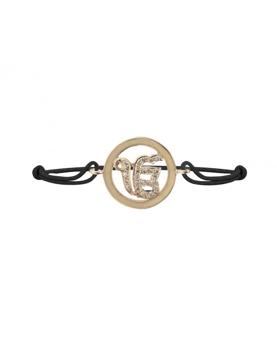 Ik Onkaar Inside Diamond Gold Bracelet Ik Onkaar Inside Diamond Gold Bracelet