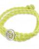 Ik Onkaar Bracelet in Silver with Diamonds on Braided Thread Ik Onkaar Bracelet in Silver with Diamonds on Braided Thread