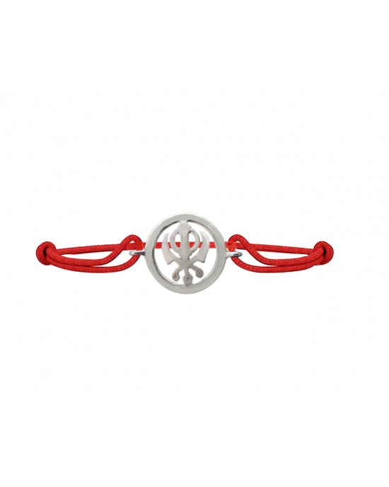 Khanda Bracelet in Silver 18 mm Khanda Bracelet in Silver 18 mm