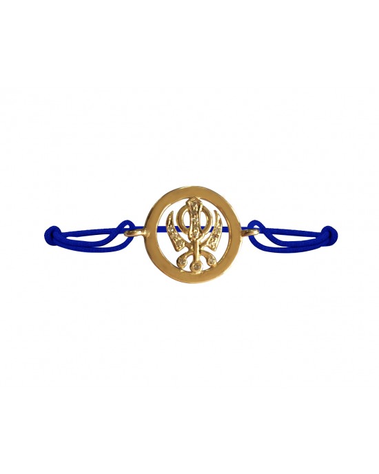Khanda Inside Diamond Gold Bracelet Khanda Inside Diamond Gold Bracelet