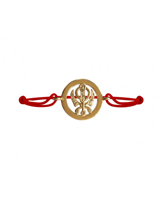 Khanda Inside Diamond Gold Bracelet Khanda Inside Diamond Gold Bracelet