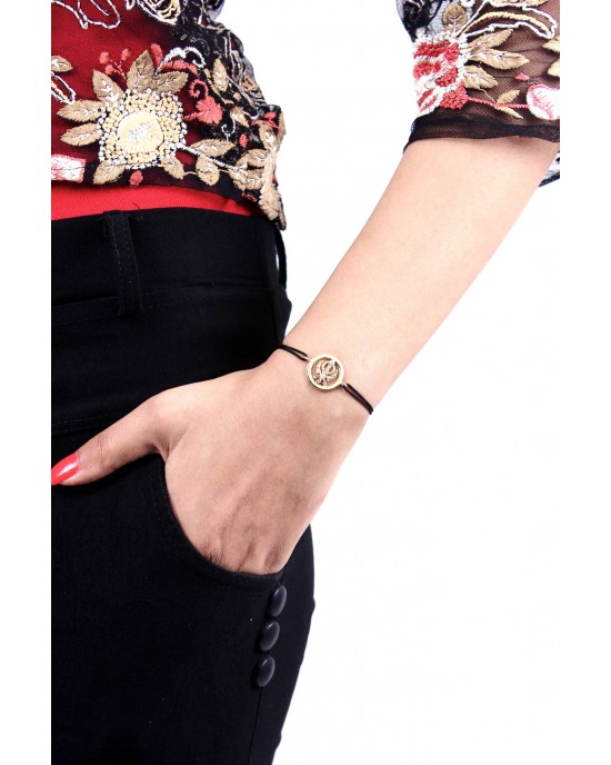 Khanda Inside Diamond Gold Bracelet Khanda Inside Diamond Gold Bracelet