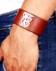 Wide Leather Ik Onkar Men’s Bracelet Wide Leather Ik Onkar Men’s Bracelet