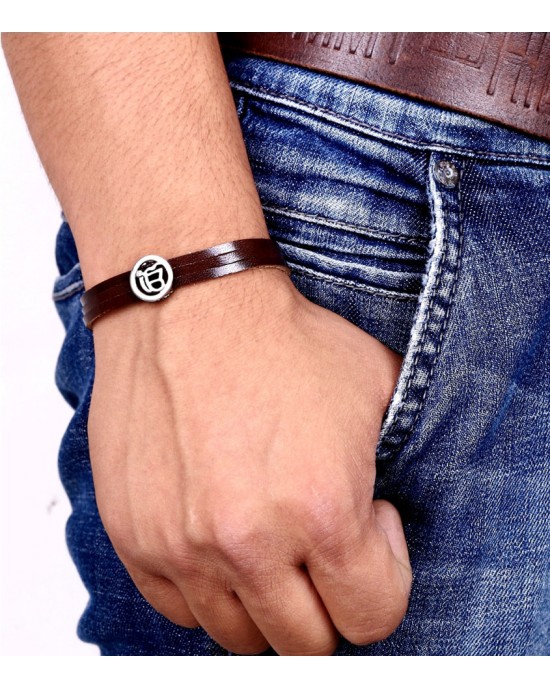 Ik Onkar Leather Bracelet Ik Onkar Leather Bracelet