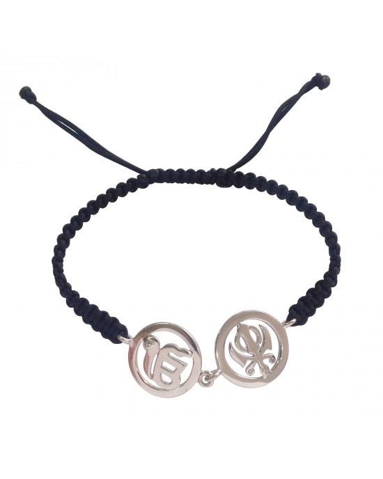 Ik Onkar & Khanda Bracelet in Silver Ik Onkar & Khanda Bracelet in Silver