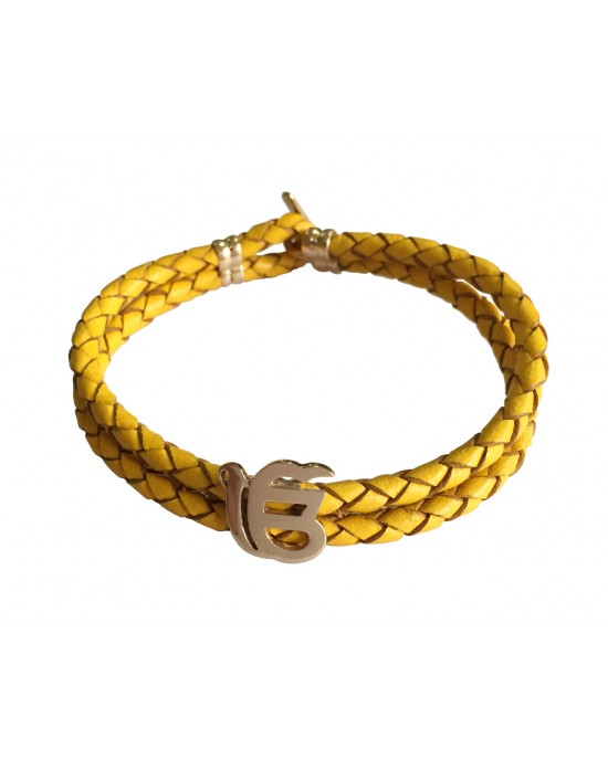Ik Onkar Fancy Leather Bracelet Ik Onkar Fancy Leather Bracelet