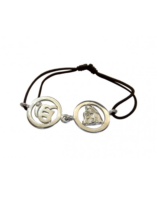 Ik Onkar & Sai Bracelet in Silver Ik Onkar & Sai Bracelet in Silver