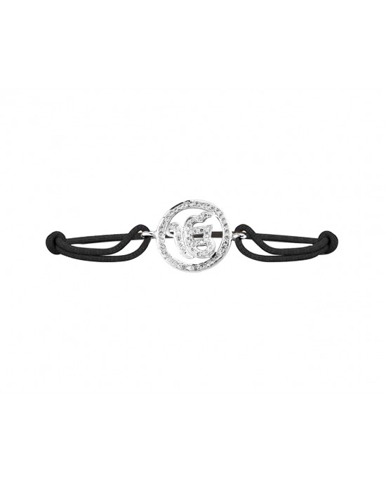 Ik Onkaar Bracelet in 925 Silver with Diamond on size adjustable Nylon Thread Ik Onkaar Bracelet in 925 Silver with Diamond on size adjustable Nylon Thread