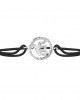 Ik Onkaar Bracelet in 925 Silver with Diamond on size adjustable Nylon Thread Ik Onkaar Bracelet in 925 Silver with Diamond on size adjustable Nylon Thread
