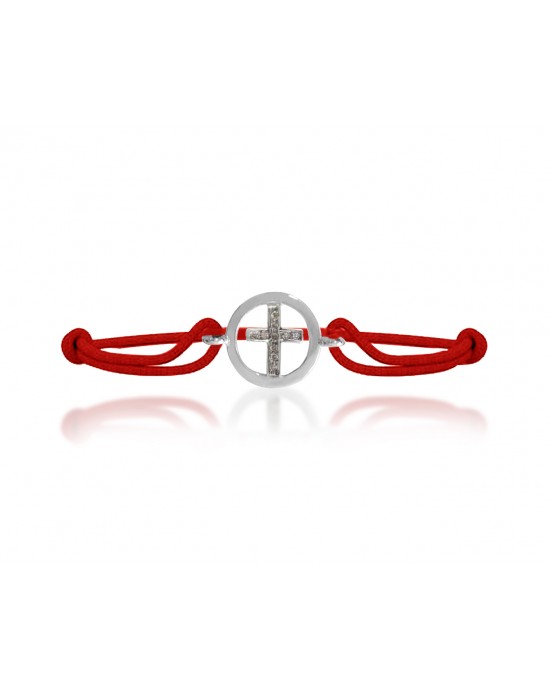 Cross Inside Diamond Bracelet in Silver Cross Inside Diamond Bracelet in Silver