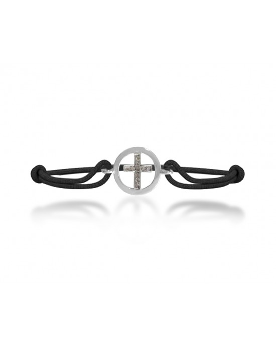 Cross Inside Diamond Bracelet in Silver Cross Inside Diamond Bracelet in Silver
