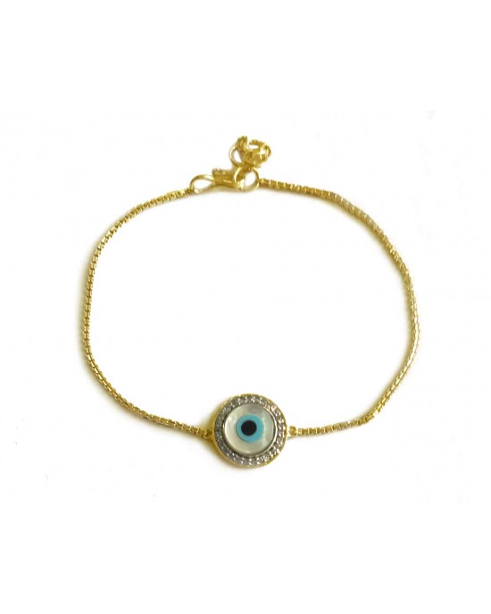 Distinctive New Evil Eye bracelet in gold Distinctive New Evil Eye bracelet in gold