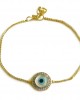 Distinctive New Evil Eye bracelet in gold Distinctive New Evil Eye bracelet in gold