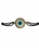 Evil eye Mother of Pearl Bracelet on adjustable thread Evil eye Mother of Pearl Bracelet on adjustable thread