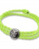 Ganesh Bracelet Cum Pendant in Silver on Size Adjustable Nylon Thread