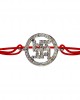 Swastika Bracelet with Diamonds in silver Swastika Bracelet with Diamonds in silver