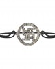Swastika Bracelet with Diamonds in silver Swastika Bracelet with Diamonds in silver