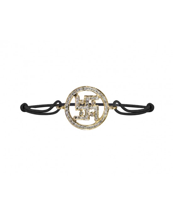 Swastika Gold & Diamond Bracelet Swastika Gold & Diamond Bracelet
