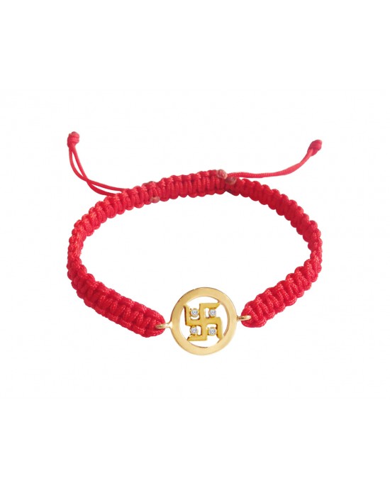 Gold Swastik Bracelet Gold Swastik Bracelet