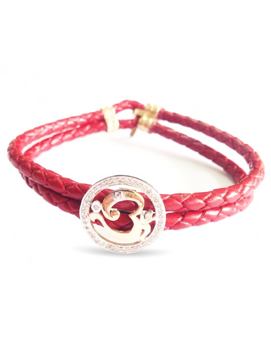 Om Ganesh gold Bracelet with Diamonds Om Ganesh gold Bracelet with Diamonds
