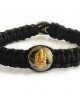 Gold Ganesh charm on silver bracelet Gold Ganesh charm on silver bracelet