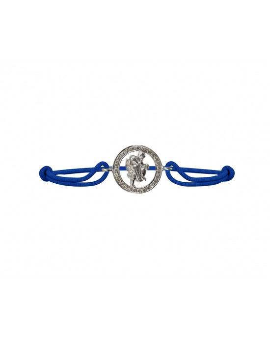 Hanuman Border Diamond Bracelet in Silver with 27 Diamonds Hanuman Border Diamond Bracelet in Silver with 27 Diamonds