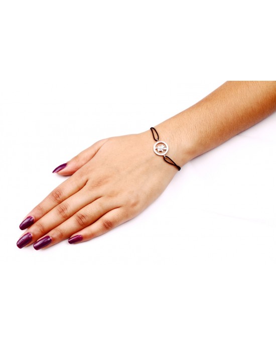 Hanuman Single Diamond Bracelet in Silver Hanuman Single Diamond Bracelet in Silver