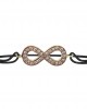 Infinity Symbol Bracelet in Gold With Diamonds Infinity Symbol Bracelet in Gold With Diamonds
